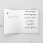 Frohe Weihnachtsfrüchte und Pitcher Feiertagskarte (Innenseite)