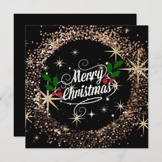 Frohe Weihnachtsfunkel und Glitzer, (Vorne/Hinten)