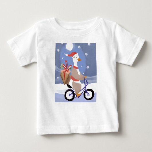 Frohe Weihnachtsganse Baby T-shirt (Vorderseite)