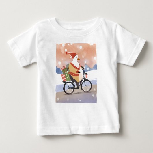 Frohe Weihnachtsganse Baby T-shirt (Vorderseite)