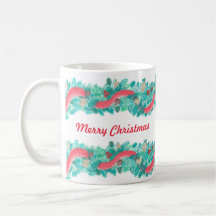 Frohe Weihnachtsgarland-Tasse