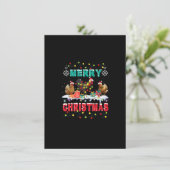 Frohe Weihnachtsgebäck WeihnachtsLICHT Funny Xmas Einladung (Stehend Vorderseite)