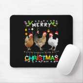 Frohe Weihnachtsgebäck Weihnachtsmannmütze Lights Mousepad (Mit Mouse)