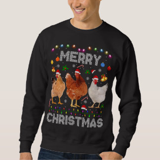 Frohe Weihnachtsgebäck Weihnachtsmannmütze Lights  Sweatshirt