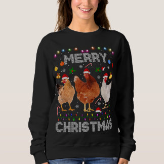 Frohe Weihnachtsgebäck Weihnachtsmannmütze Lights  Sweatshirt
