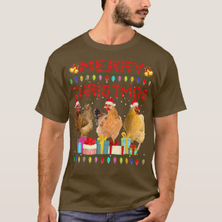 Frohe Weihnachtsgebäck Weihnachtsmannmütze Lights  T-Shirt
