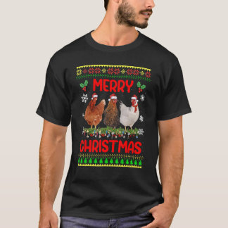 Frohe Weihnachtsgebäck Weihnachtsmannmütze Lights T-Shirt