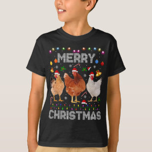 Frohe Weihnachtsgebäck Weihnachtsmannmütze Lights  T-Shirt