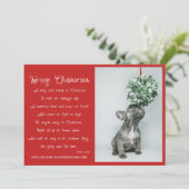 Frohe Weihnachtsgedicht Weihnachts-Fotokarte Feiertagskarte (Stehend Vorderseite)