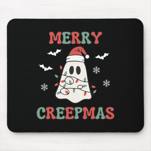 Frohe Weihnachtsgeister in Lights C Mousepad (Vorne)