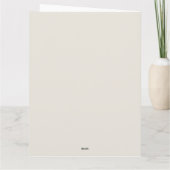 Frohe Weihnachtsgel in Cream und Gold Karte (Rückseite)