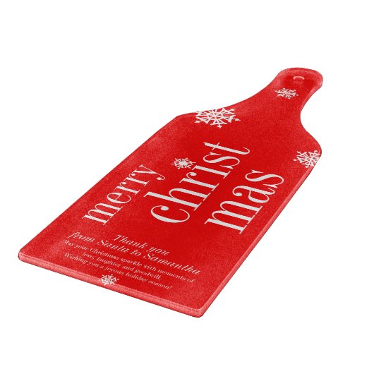 Frohe Weihnachtsgeschenk für Frau Mutter Freundin Schneidebrett (Ecke)