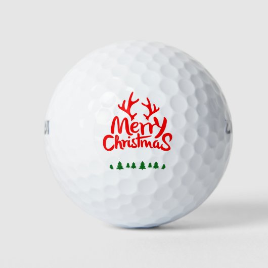 Frohe Weihnachtsgeschenk Golfball (Vorderseite)