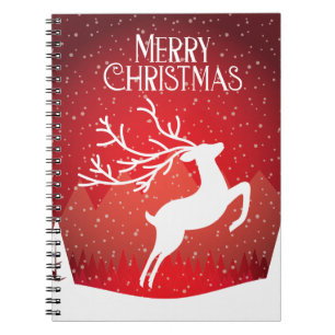 Frohe Weihnachtsgeschenk Notizblock