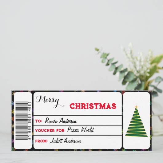 Frohe Weihnachtsgeschenke (Stehend Vorderseite)