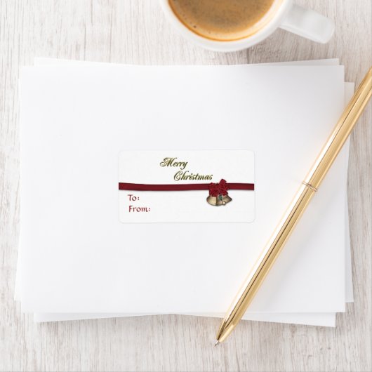 Frohe Weihnachtsgeschenke Adressaufkleber (Insitu)