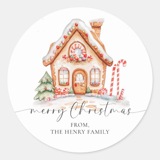 Frohe Weihnachtsgeschenke Aufkleber (Vorderseite)