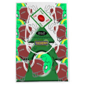 Frohe Weihnachtsgeschenke Bags Fußball Mittlere Geschenktüte (Vorderseite)