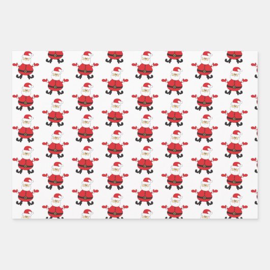 Frohe Weihnachtsgeschenke Baummuster Geschenkpapier Set (Vorderseite)