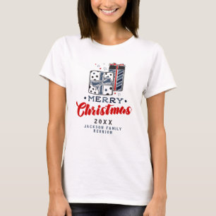 Frohe Weihnachtsgeschenke Benutzerdefinierter Text T-Shirt