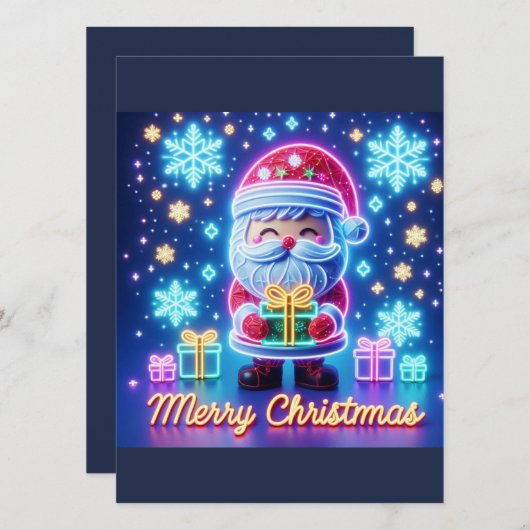 Frohe Weihnachtsgeschenke Einladung (Vorne/Hinten)