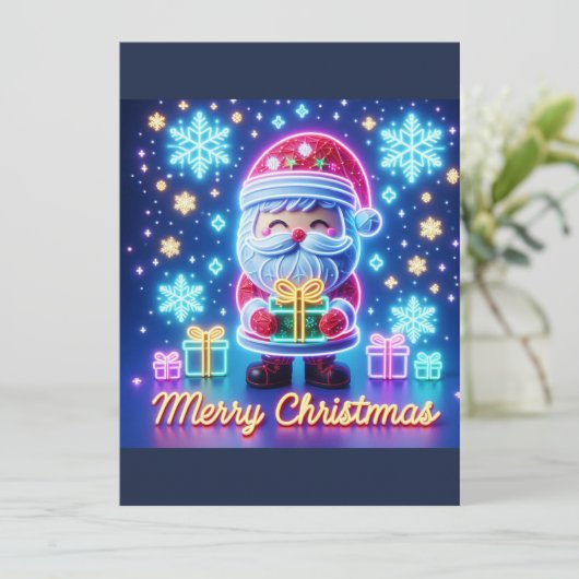 Frohe Weihnachtsgeschenke Einladung (Stehend Vorderseite)