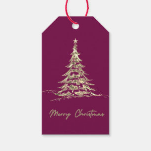 Frohe Weihnachtsgeschenke Eleganter Weihnachtsba Geschenkanhänger