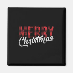 Frohe Weihnachtsgeschenke Familie Xmas Red Buffalo Magnet