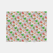 Frohe Weihnachtsgeschenke Fleecedecke (Vorderseite (Horizontal))