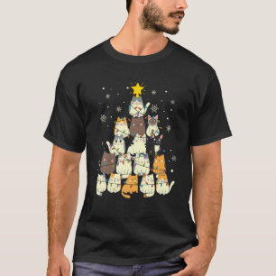 Frohe Weihnachtsgeschenke für Katzen Liebhaber Män T-Shirt