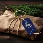 Frohe Weihnachtsgeschenke für Silver Gray Blue Geschenkanhänger