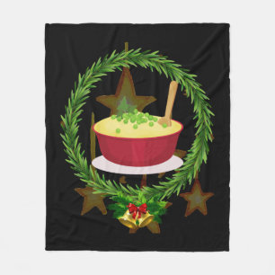 Frohe Weihnachtsgeschenke für Weihnachtsfamilie Fleecedecke
