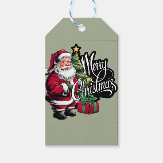 Frohe Weihnachtsgeschenke Geschenkanhänger (Vorderseite)