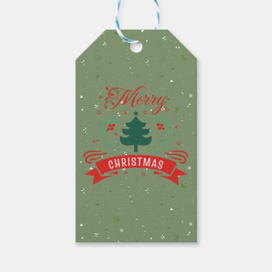 Frohe Weihnachtsgeschenke Geschenkanhänger (Vorderseite)