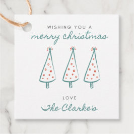 Frohe Weihnachtsgeschenke Geschenkanhänger