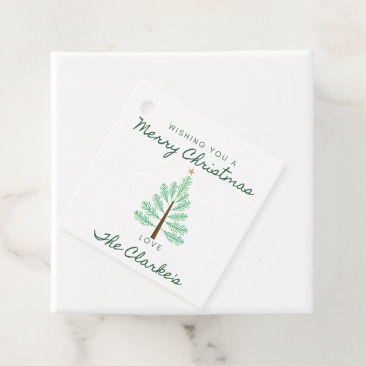 Frohe Weihnachtsgeschenke Geschenkanhänger (Beispiel)