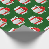 Frohe Weihnachtsgeschenke Geschenkpapier (Ecke)