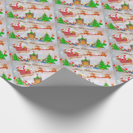 Frohe Weihnachtsgeschenke Geschenkpapier (Ecke)