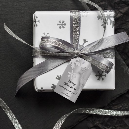 Frohe Weihnachtsgeschenke Happy New Year Deer Silv Geschenkanhänger