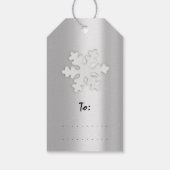 Frohe Weihnachtsgeschenke Happy New Year Deer Silv Geschenkanhänger (Rückseite)