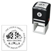 Frohe Weihnachtsgeschenke Individuelle Name Rückse Permastempel (Beispiel)