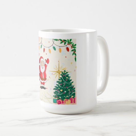 Frohe Weihnachtsgeschenke Kaffeetasse (VorderseiteRechts)