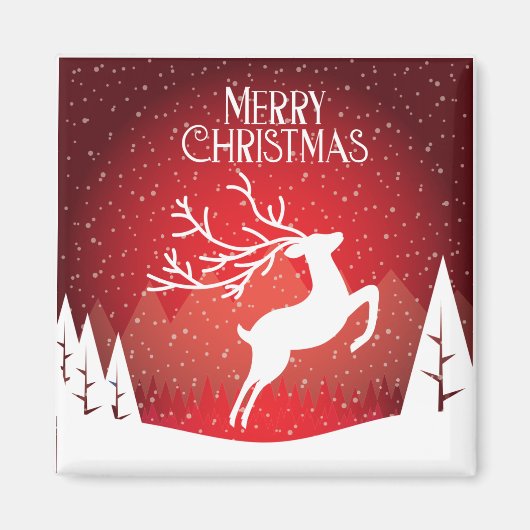 Frohe Weihnachtsgeschenke Magnet (Vorne)