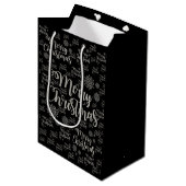 Frohe Weihnachtsgeschenke Mittlere Geschenktüte (Vorderseite Schrägansicht)