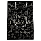 Frohe Weihnachtsgeschenke Mittlere Geschenktüte (Rückseite)