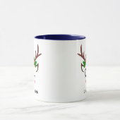Frohe Weihnachtsgeschenke Niedliche Hirsche Faces  Tasse (Zentrum)