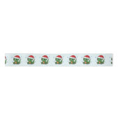 Frohe Weihnachtsgeschenke Ribbon - Niedlicher Dino Satinband (Vorderseite)