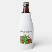 Frohe Weihnachtsgeschenke rund um den Baum Flaschenkühler (Flaschenvorderseite)