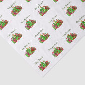 Frohe Weihnachtsgeschenke rund um den Baum Seidenpapier (Ausschnitt)