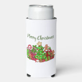 Frohe Weihnachtsgeschenke rund um den Baum Selters Dosenkühler (Seltzer Vorderseite)